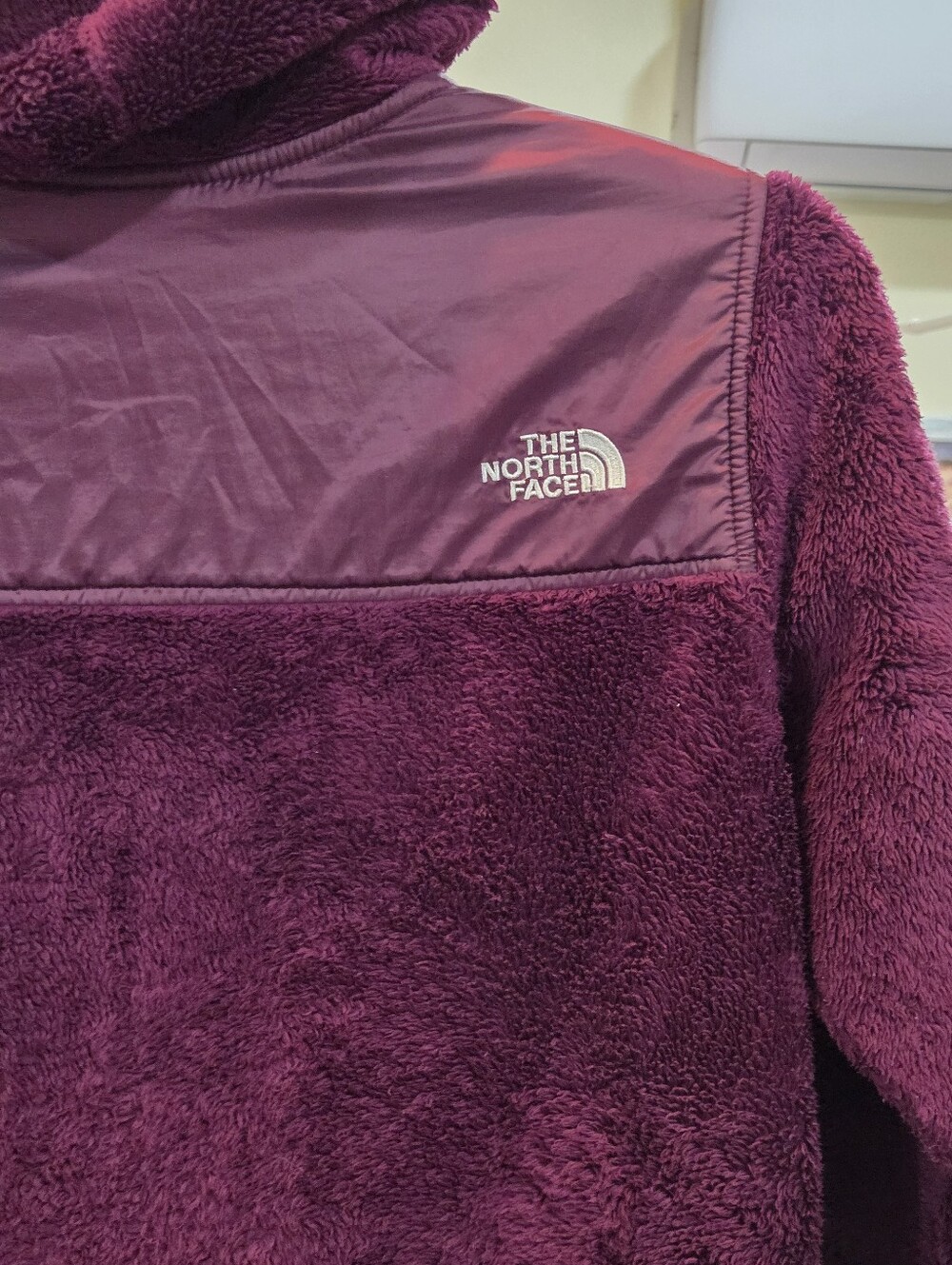 The North Face Girls Full-Zip Oso Plush Hoodie in Plum Girls Size XL/18 - Picture 9 of 11